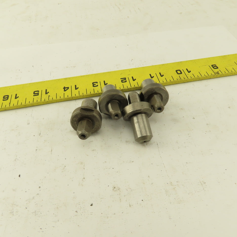Jergens 29318 Style Relieved Locating Pin 3/8" x 1/2" Slip Fit Lot Of 4