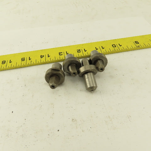 Jergens 29318 Style Relieved Locating Pin 3/8" x 1/2" Slip Fit Lot Of 4