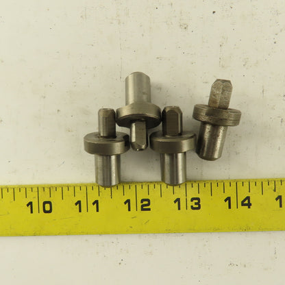 Jergens 29318 Style Relieved Locating Pin 3/8" x 1/2" Slip Fit Lot Of 4