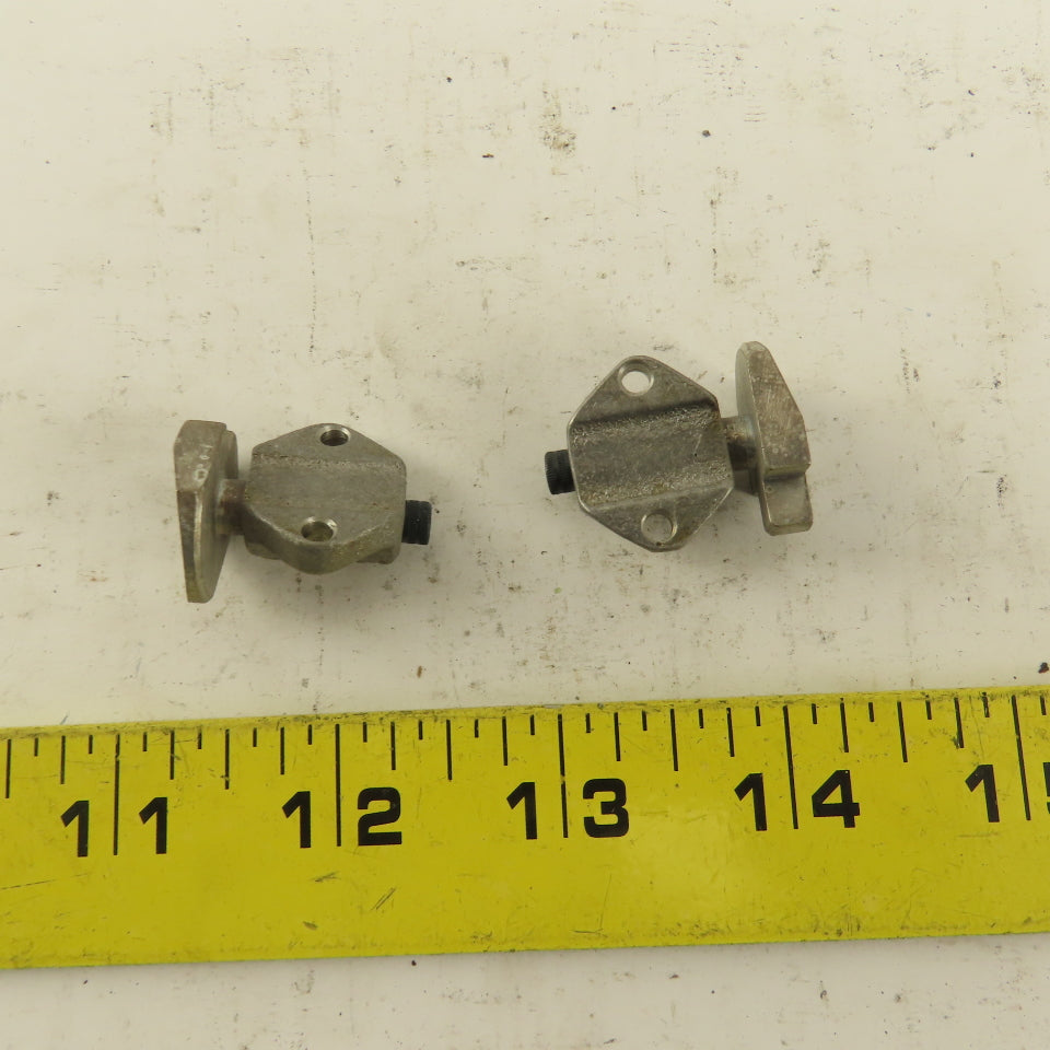 Jergens 36104 1/8" Stroke Spring Loaded Plunger Stop Tang Style 7/8" Body Width Lot of 2