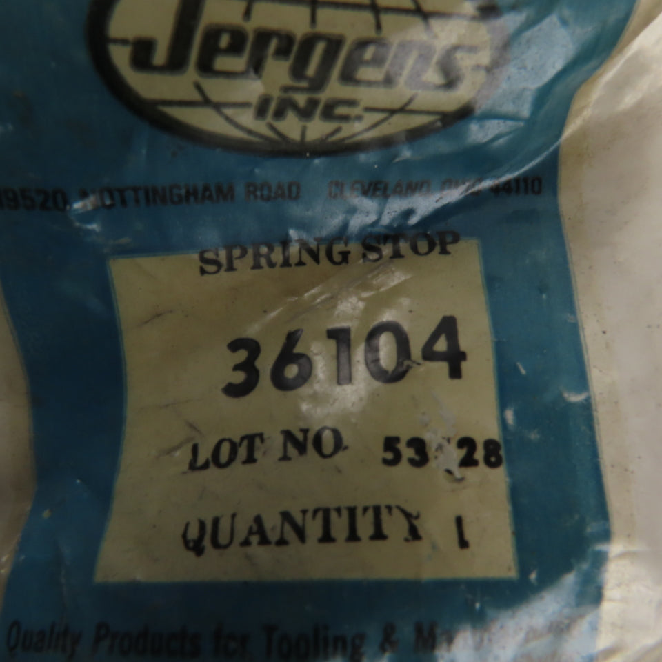 Jergens 36104 1/8" Stroke Spring Loaded Plunger Stop Tang Style 7/8" Body Width Lot of 2