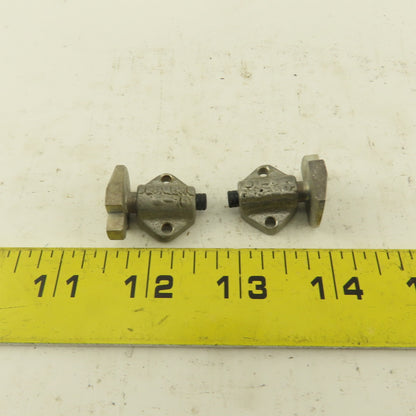 Jergens 36104 1/8" Stroke Spring Loaded Plunger Stop Tang Style 7/8" Body Width Lot of 2