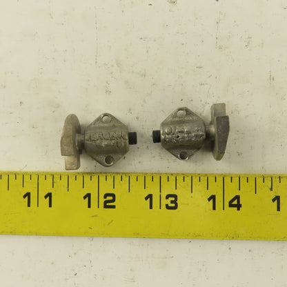 Jergens 36104 1/8" Stroke Spring Loaded Plunger Stop Tang Style 7/8" Body Width Lot of 2