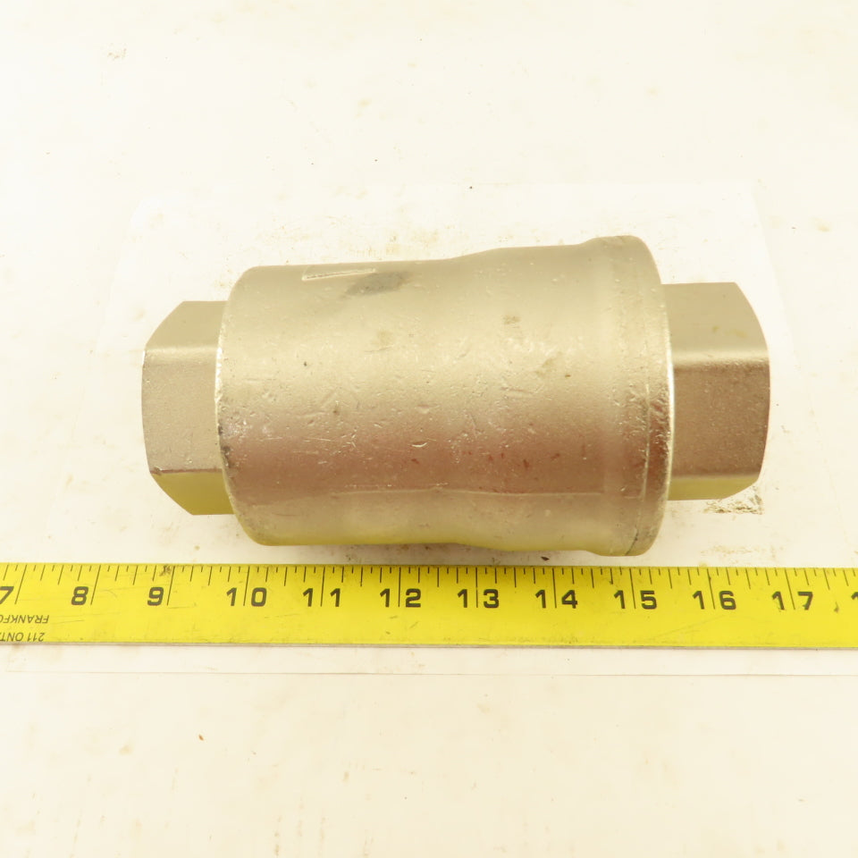OML Automation 1-1/2" NPT Stainless Steel Pneumatic Valve 8 Bar
