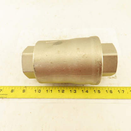 OML Automation 1-1/2" NPT Stainless Steel Pneumatic Valve 8 Bar