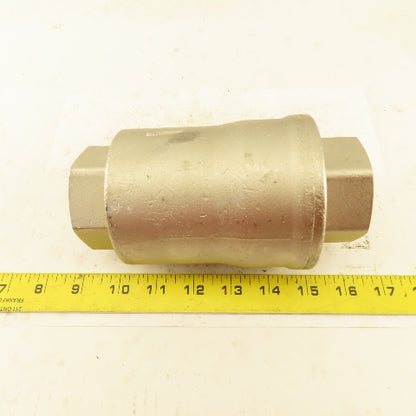 OML Automation 1-1/2" NPT Stainless Steel Pneumatic Valve 8 Bar