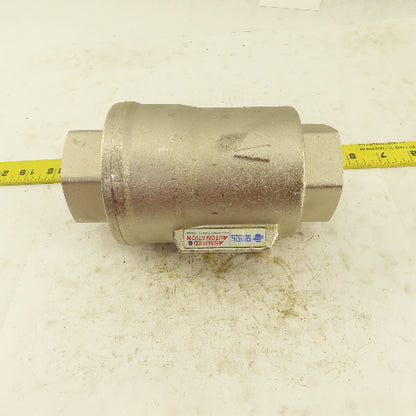 OML Automation 1-1/2" NPT Stainless Steel Pneumatic Valve 8 Bar