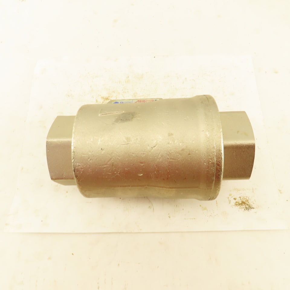 OML Automation 1-1/2" NPT Stainless Steel Pneumatic Valve 8 Bar