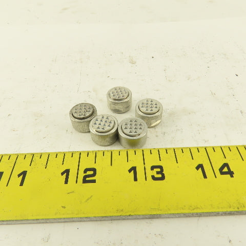 #10-32 Thread 1/2" Round Gripper Pad Replacement Hardened Teeth Lot Of 5