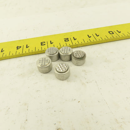 #10-32 Thread 1/2" Round Gripper Pad Replacement Hardened Teeth Lot Of 5