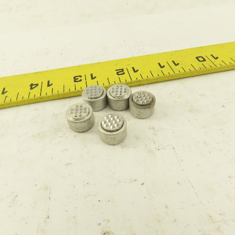 #10-32 Thread 1/2" Round Gripper Pad Replacement Hardened Teeth Lot Of 5