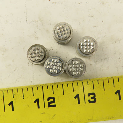 #10-32 Thread 1/2" Round Gripper Pad Replacement Hardened Teeth Lot Of 5