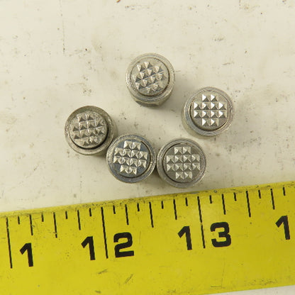 #10-32 Thread 1/2" Round Gripper Pad Replacement Hardened Teeth Lot Of 5