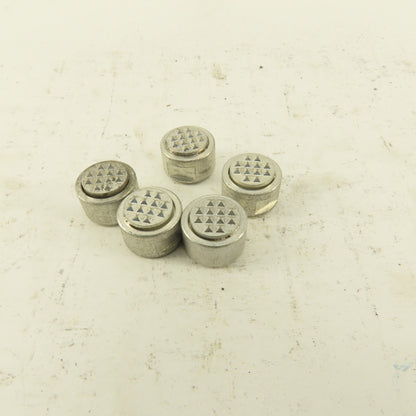 #10-32 Thread 1/2" Round Gripper Pad Replacement Hardened Teeth Lot Of 5