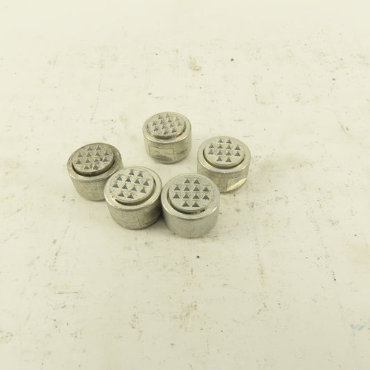 #10-32 Thread 1/2" Round Gripper Pad Replacement Hardened Teeth Lot Of 5
