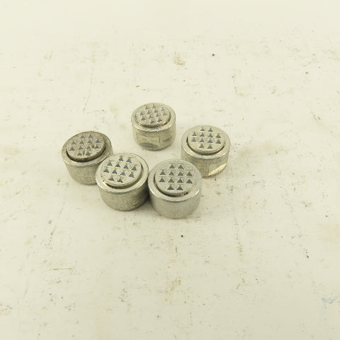 #10-32 Thread 1/2" Round Gripper Pad Replacement Hardened Teeth Lot Of 5
