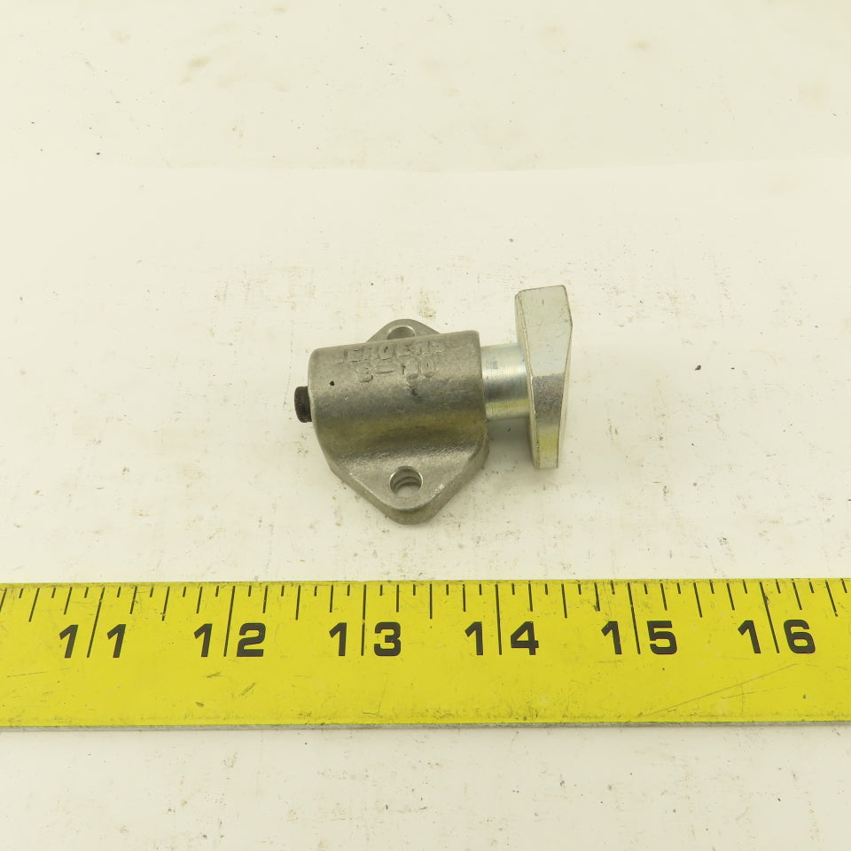 Jergens S-30 1/4" Stroke Spring Loaded Plunger Tang Style Stop 2" Body Width