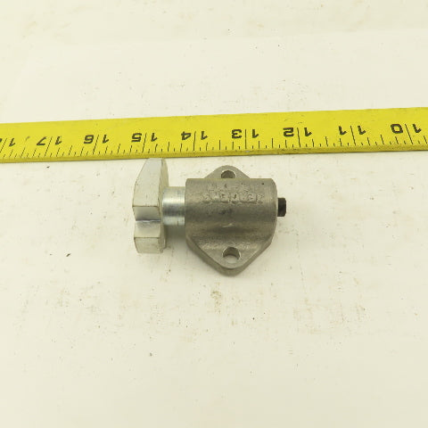 Jergens S-30 1/4" Stroke Spring Loaded Plunger Tang Style Stop 2" Body Width