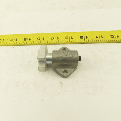 Jergens S-30 1/4" Stroke Spring Loaded Plunger Tang Style Stop 2" Body Width
