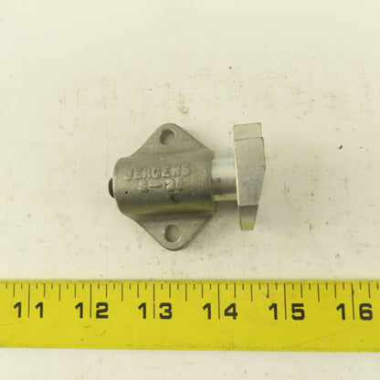 Jergens S-30 1/4" Stroke Spring Loaded Plunger Tang Style Stop 2" Body Width