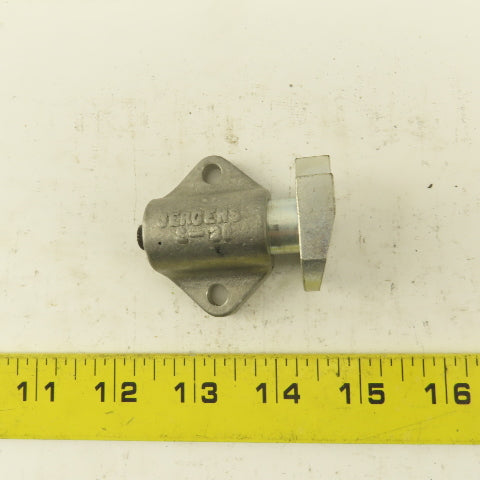 Jergens S-30 1/4" Stroke Spring Loaded Plunger Tang Style Stop 2" Body Width