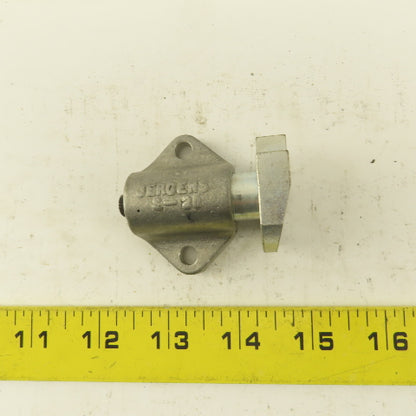 Jergens S-30 1/4" Stroke Spring Loaded Plunger Tang Style Stop 2" Body Width