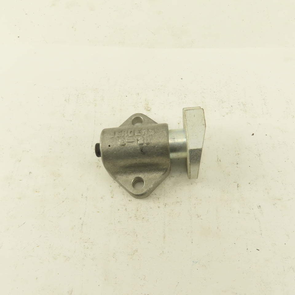 Jergens S-30 1/4" Stroke Spring Loaded Plunger Tang Style Stop 2" Body Width