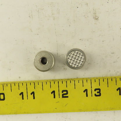 1/4-28 Threaded Hardened Steel Serrated Teeth Gripper Pad 5/8" Dia. Lot Of 2