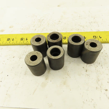 7/8" Dia. X 1-1/8" Tall Hardened Jig Foot For 5/16 SHCS Lot Of 6
