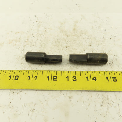 11/16" Relieved Locating Pin 5/8" Slip Fit 2" OAL Lot Of 2
