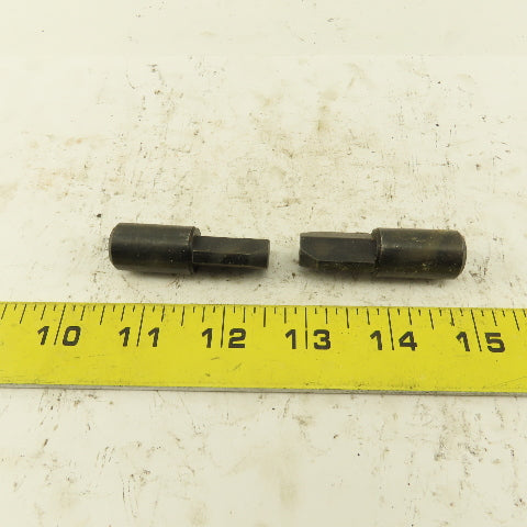 11/16" Relieved Locating Pin 5/8" Slip Fit 2" OAL Lot Of 2