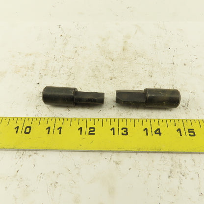 11/16" Relieved Locating Pin 5/8" Slip Fit 2" OAL Lot Of 2