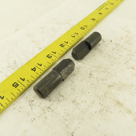 11/16" Relieved Locating Pin 5/8" Slip Fit 2" OAL Lot Of 2