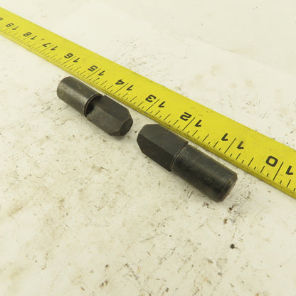 11/16" Relieved Locating Pin 5/8" Slip Fit 2" OAL Lot Of 2