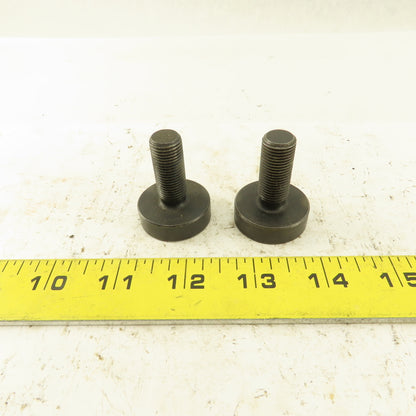 1/2-20 Fine Thread x 1-1/4" Broad Head Fixture Rest Bolt SHCS Lot Of 2