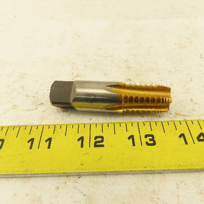 Hertel Dryseal 1/8-18 NPTF TiN Coated HS5 Flute Plug Tap