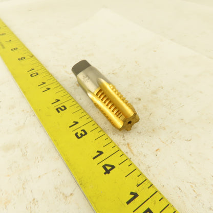 Hertel Dryseal 1/8-18 NPTF TiN Coated HS5 Flute Plug Tap