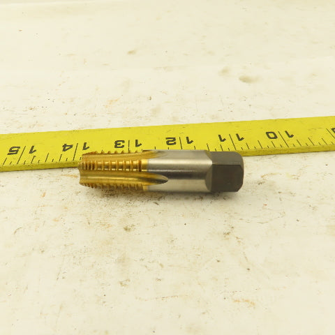 Hertel Dryseal 1/8-18 NPTF TiN Coated HS5 Flute Plug Tap
