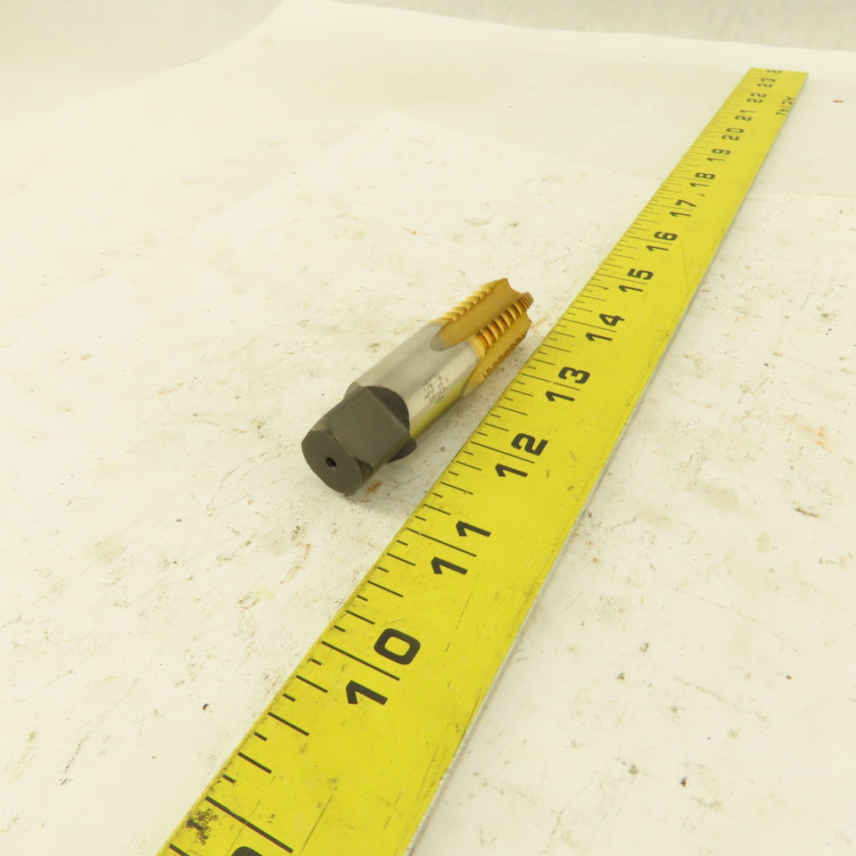 Hertel Dryseal 1/8-18 NPTF TiN Coated HS5 Flute Plug Tap