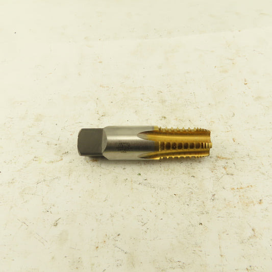Hertel Dryseal 1/8-18 NPTF TiN Coated HS5 Flute Plug Tap