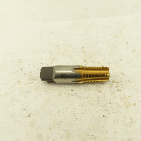 Hertel Dryseal 1/8-18 NPTF TiN Coated HS5 Flute Plug Tap