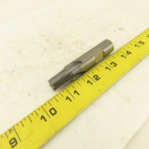 Emuge 1/2"-14 Solid Carbide Coolant Fed 4 Flute Plug Tap 3/4" Thread Length