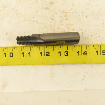 Emuge 1/2"-14 Solid Carbide Coolant Fed 4 Flute Plug Tap 3/4" Thread Length