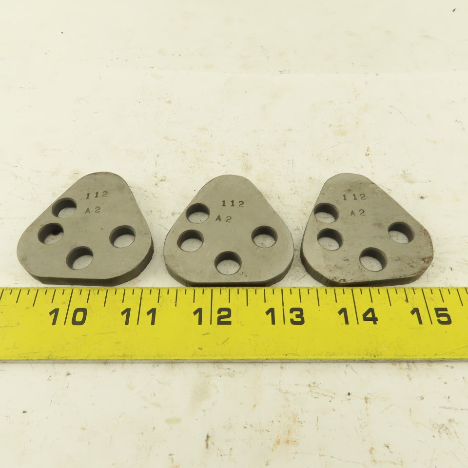 Dayton VRT62 Size Punch Retainer A2 Shims 1/4" Thick, No Punch Holes Lot Of 3