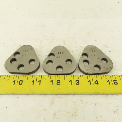 Dayton VRT62 Size Punch Retainer A2 Shims 1/4" Thick, No Punch Holes Lot Of 3