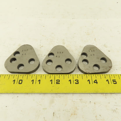 Dayton VRT62 Size Punch Retainer A2 Shims 1/4" Thick, No Punch Holes Lot Of 3