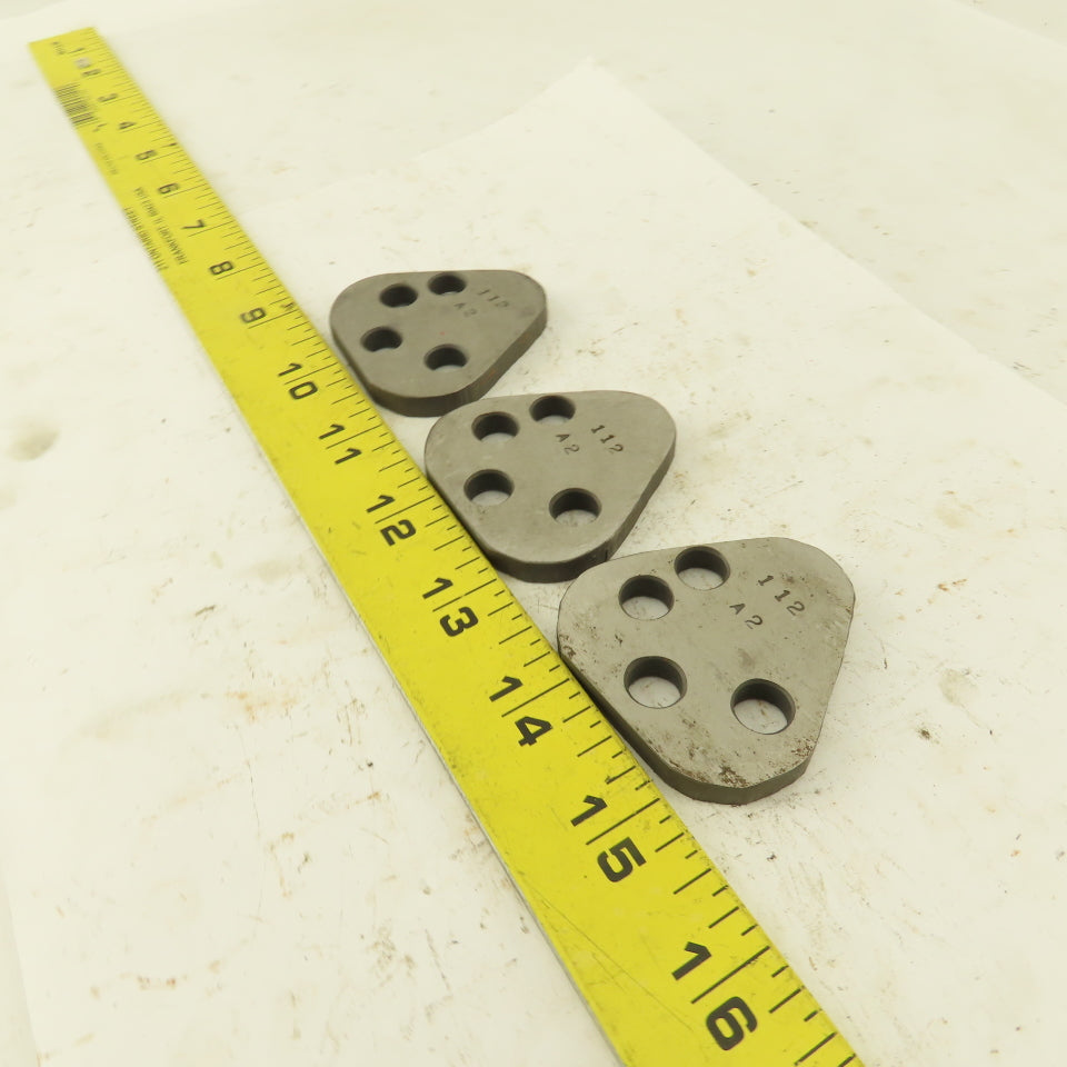Dayton VRT62 Size Punch Retainer A2 Shims 1/4" Thick, No Punch Holes Lot Of 3