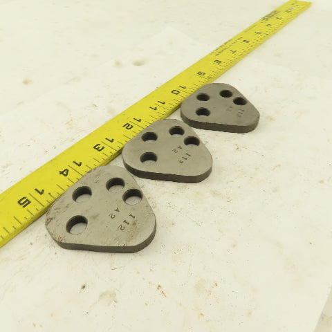 Dayton VRT62 Size Punch Retainer A2 Shims 1/4" Thick, No Punch Holes Lot Of 3