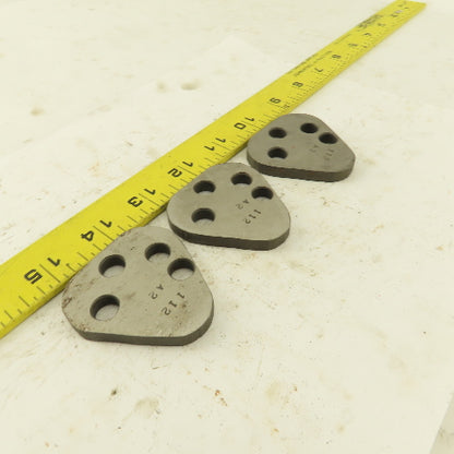 Dayton VRT62 Size Punch Retainer A2 Shims 1/4" Thick, No Punch Holes Lot Of 3