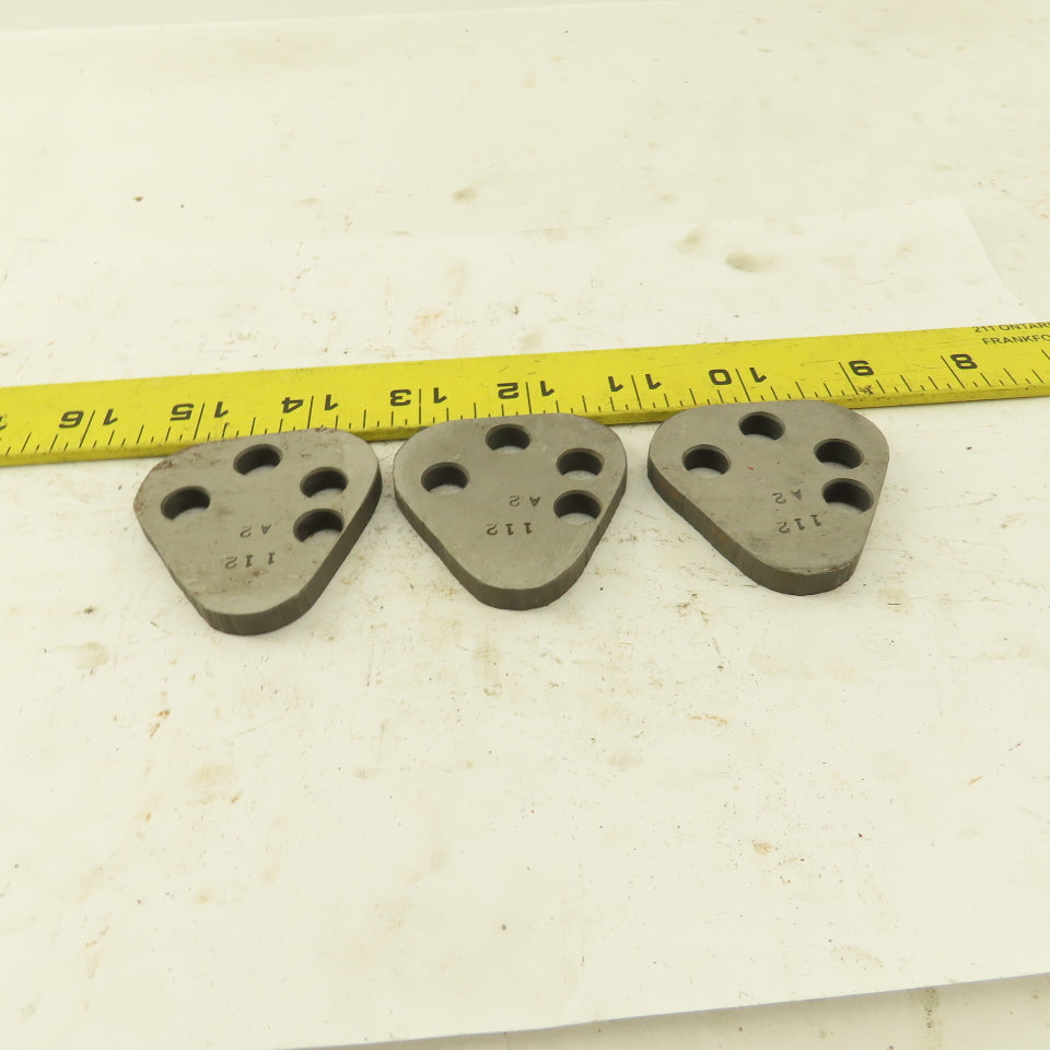 Dayton VRT62 Size Punch Retainer A2 Shims 1/4" Thick, No Punch Holes Lot Of 3